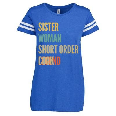 Sister Short Order Cook Legend Gift Enza Ladies Jersey Football T-Shirt