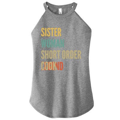 Sister Short Order Cook Legend Gift Women's Perfect Tri Rocker Tank