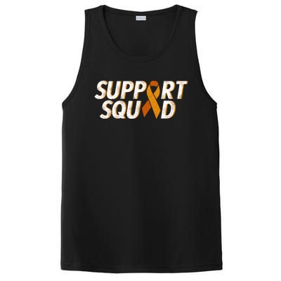 Support Squad Orange Ribbon Kidney Cancer Awareness Gift PosiCharge Competitor Tank