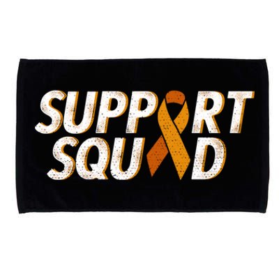 Support Squad Orange Ribbon Kidney Cancer Awareness Gift Microfiber Hand Towel