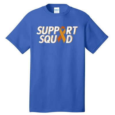 Support Squad Orange Ribbon Kidney Cancer Awareness Gift Tall T-Shirt