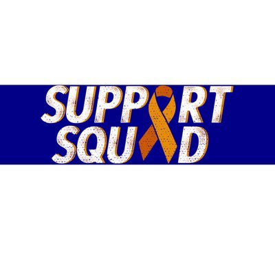 Support Squad Orange Ribbon Kidney Cancer Awareness Gift Bumper Sticker