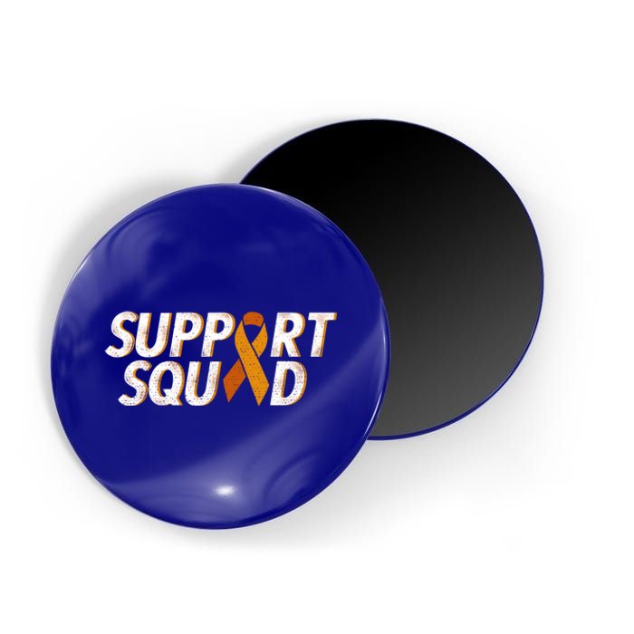 Support Squad Orange Ribbon Kidney Cancer Awareness Gift Magnet