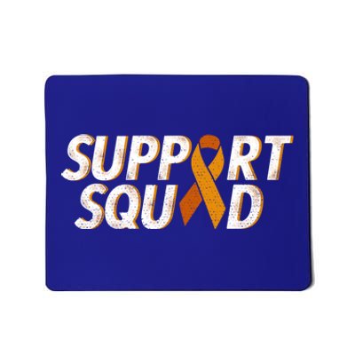 Support Squad Orange Ribbon Kidney Cancer Awareness Gift Mousepad