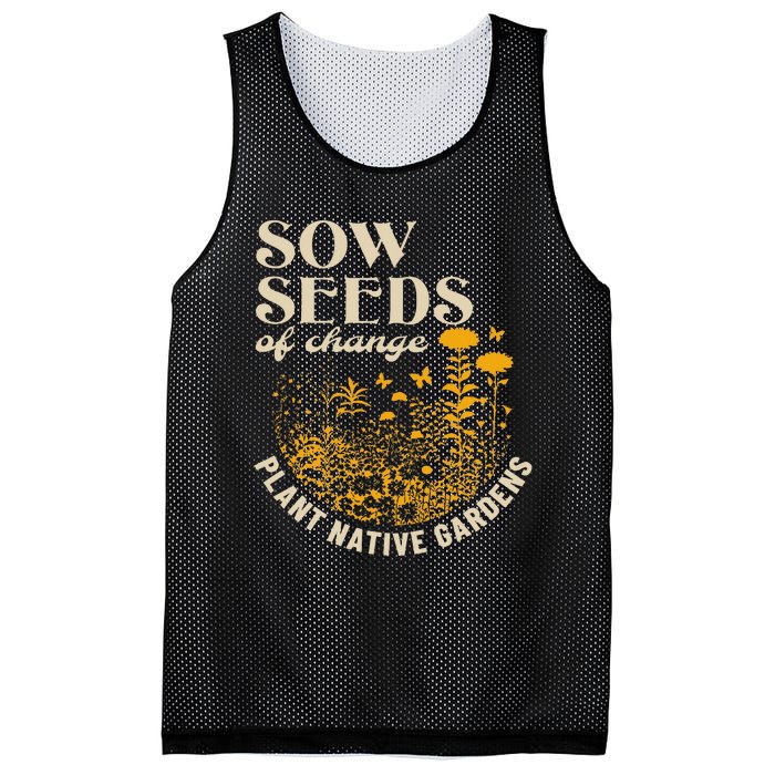 Sow Seeds Of Change Plant Native Gardens Mesh Reversible Basketball Jersey Tank