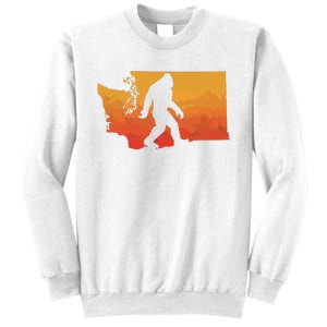 Squatchington State Of Washington Bigfoot Believer Graphic Sweatshirt