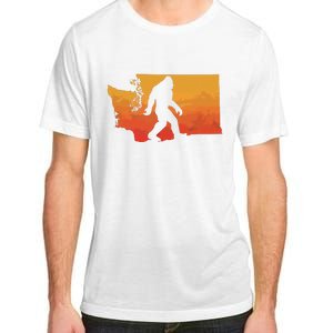 Squatchington State Of Washington Bigfoot Believer Graphic Adult ChromaSoft Performance T-Shirt