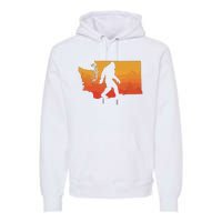 Squatchington State Of Washington Bigfoot Believer Graphic Premium Hoodie