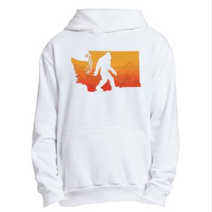 Squatchington State Of Washington Bigfoot Believer Graphic Urban Pullover Hoodie