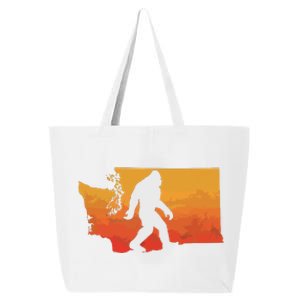 Squatchington State Of Washington Bigfoot Believer Graphic 25L Jumbo Tote