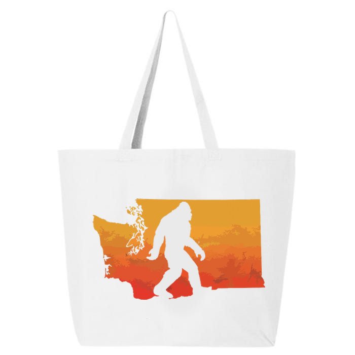 Squatchington State Of Washington Bigfoot Believer Graphic 25L Jumbo Tote