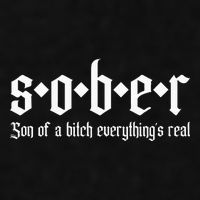 Sober Son Of A Bitch Everythings Real Alcoholics Aa Recovery Ladies PosiCharge Tri-Blend Wicking Tank