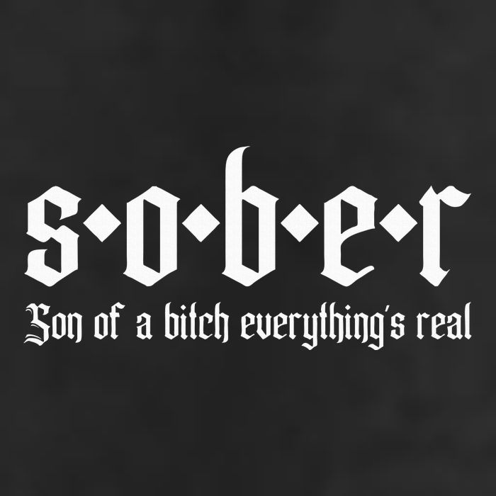 Sober Son Of A Bitch Everythings Real Alcoholics Aa Recovery Cool Comfort Performance Bucket Hat