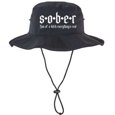 Sober Son Of A Bitch Everythings Real Alcoholics Aa Recovery Legacy Cool Fit Booney Bucket Hat