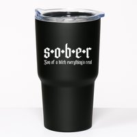 Sober Son Of A Bitch Everythings Real Alcoholics Aa Recovery Tumbler