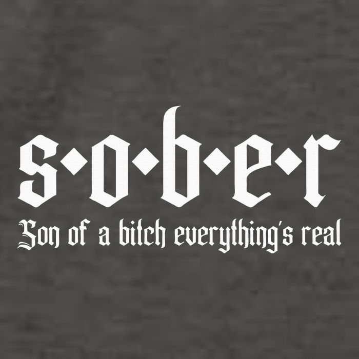 Sober Son Of A Bitch Everythings Real Alcoholics Aa Recovery Vector Backpack