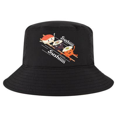 Sushi Sliding On Chopsticks Funny Graphic Plus Size Shirt For Girl Boy Unisex Cool Comfort Performance Bucket Hat
