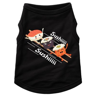 Sushi Sliding On Chopsticks Funny Graphic Plus Size Shirt For Girl Boy Unisex Doggie Tank