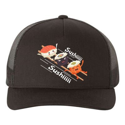 Sushi Sliding On Chopsticks Funny Graphic Plus Size Shirt For Girl Boy Unisex Yupoong Adult 5-Panel Trucker Hat