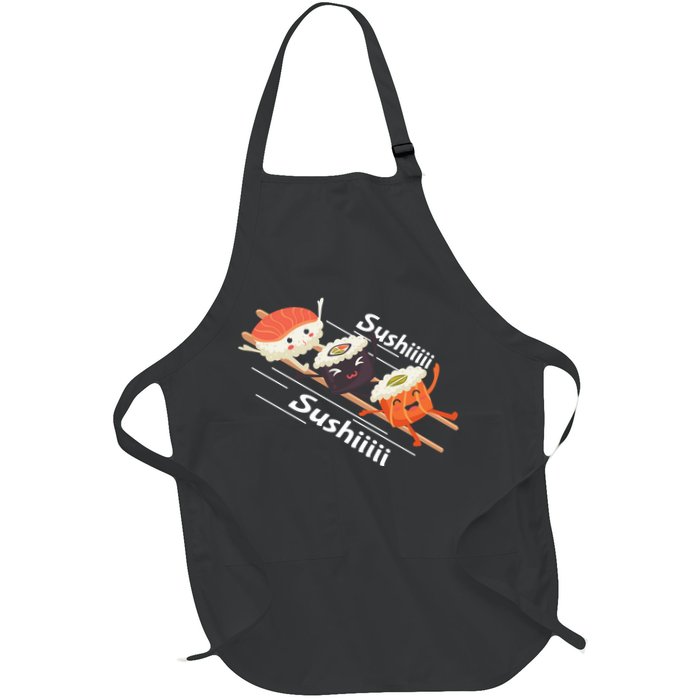 Sushi Sliding On Chopsticks Funny Graphic Plus Size Shirt For Girl Boy Unisex Apron
