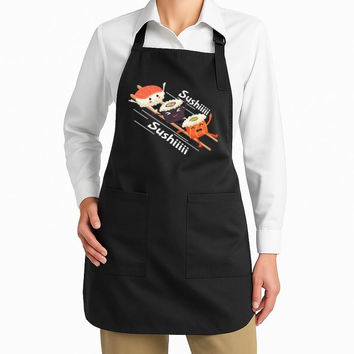 Sushi Sliding On Chopsticks Funny Graphic Plus Size Shirt For Girl Boy Unisex Apron