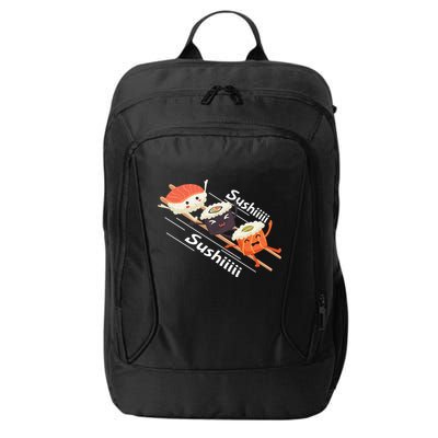 Sushi Sliding On Chopsticks Funny Graphic Plus Size Shirt For Girl Boy Unisex City Backpack