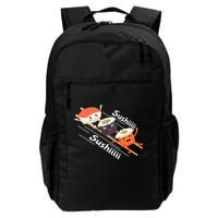 Sushi Sliding On Chopsticks Funny Graphic Plus Size Shirt For Girl Boy Unisex Backpack