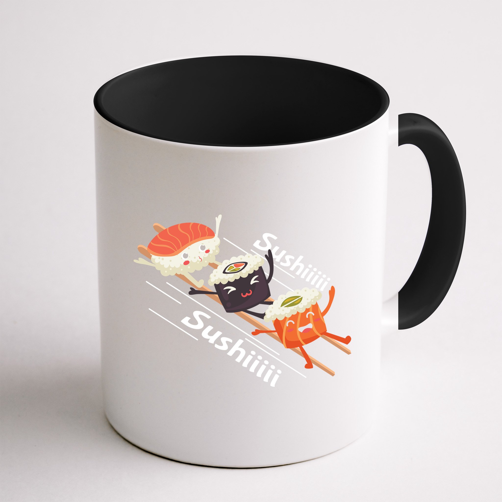 Sushi Sliding On Chopsticks Funny Graphic Plus Size Shirt For Girl Boy Unisex Mug