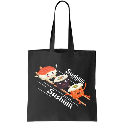 Sushi Sliding On Chopsticks Funny Graphic Plus Size Shirt For Girl Boy Unisex Bag