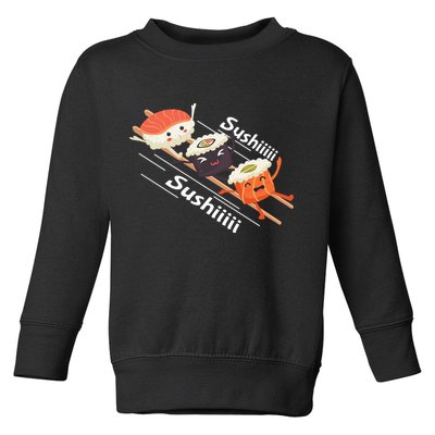 Sushi Sliding On Chopsticks Funny Graphic Plus Size Shirt For Girl Boy Unisex Toddler Sweatshirt
