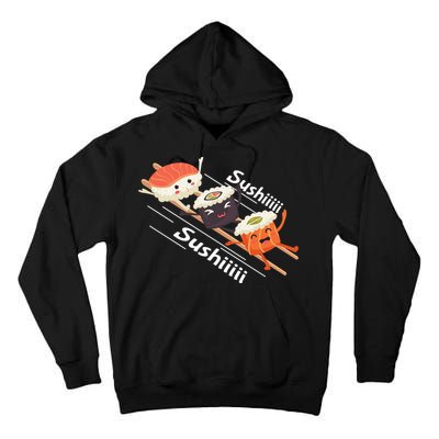 Sushi Sliding On Chopsticks Funny Graphic Plus Size Shirt For Girl Boy Unisex Tall Hoodie