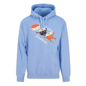 Sushi Sliding On Chopsticks Funny Graphic Plus Size Shirt For Girl Boy Unisex Unisex Surf Hoodie