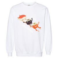 Sushi Sliding On Chopsticks Funny Graphic Plus Size Shirt For Girl Boy Unisex Garment-Dyed Sweatshirt