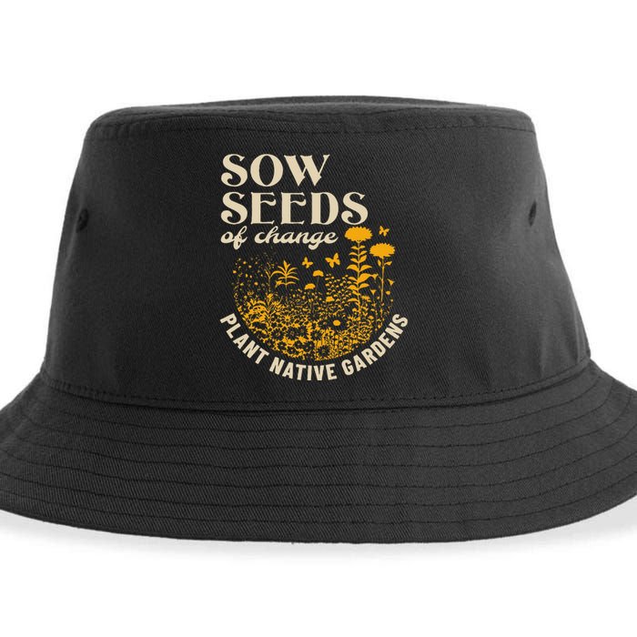 Sow Seeds Of Change Plant Native Gardens Sustainable Bucket Hat