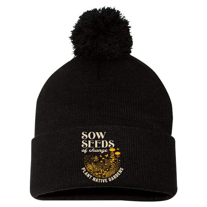 Sow Seeds Of Change Plant Native Gardens Pom Pom 12in Knit Beanie