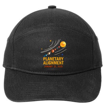 System Solar Planets Planetary Alignment January 25th 2025 7-Panel Snapback Hat