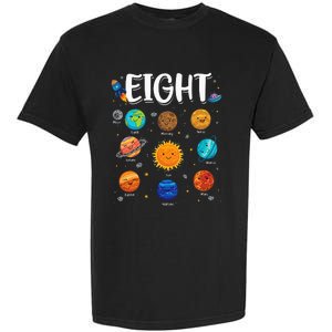 Solar System Planets Eight 8 Years Old 8th Birthday Garment-Dyed Heavyweight T-Shirt