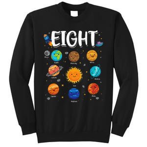 Solar System Planets Eight 8 Years Old 8th Birthday Sweatshirt