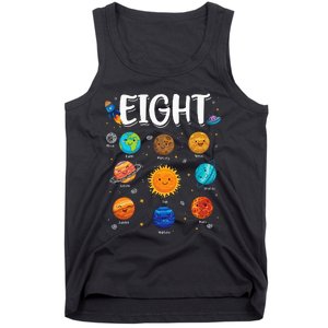 Solar System Planets Eight 8 Years Old 8th Birthday Tank Top