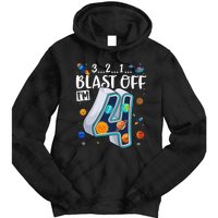 Solar System Planets Four 4 Years Old 4th Birthday Tie Dye Hoodie