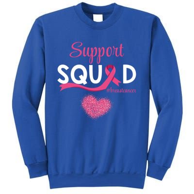 Support Squad Pink Ribbon Supporting Breast Cancer Warriors Great Gift Sweatshirt