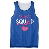 Support Squad Pink Ribbon Supporting Breast Cancer Warriors Great Gift Mesh Reversible Basketball Jersey Tank