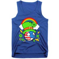 Soccer St Patricks Day Usa Flag Rainbow Shamrock Clover Gift Tank Top