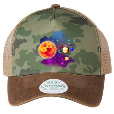 Solar System Planets For Astronomy And Space Geeks Legacy Tie Dye Trucker Hat