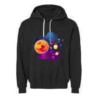 Solar System Planets For Astronomy And Space Geeks Garment-Dyed Fleece Hoodie