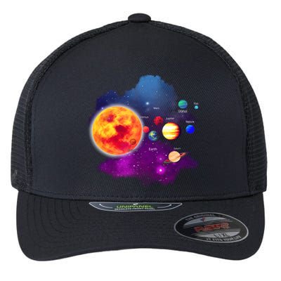 Solar System Planets For Astronomy And Space Geeks Flexfit Unipanel Trucker Cap