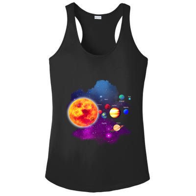 Solar System Planets For Astronomy And Space Geeks Ladies PosiCharge Competitor Racerback Tank
