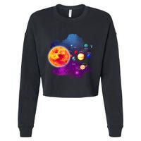 Solar System Planets For Astronomy And Space Geeks Cropped Pullover Crew