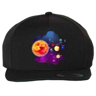 Solar System Planets For Astronomy And Space Geeks Wool Snapback Cap