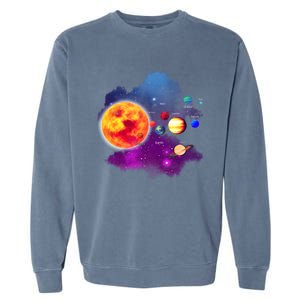 Solar System Planets For Astronomy And Space Geeks Garment-Dyed Sweatshirt